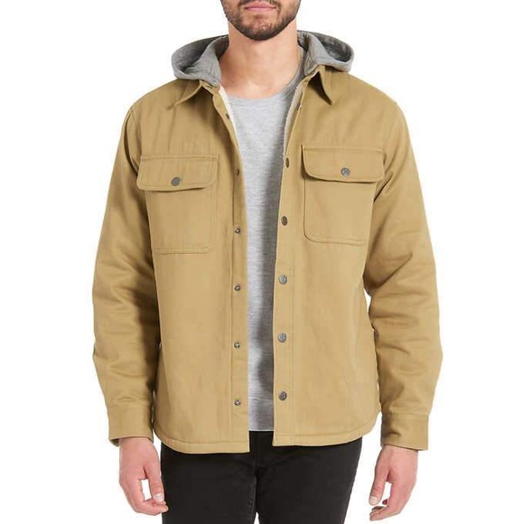 Jachs Other - Jachs Men's Sherpa Lined Canvas Shirt Jacket